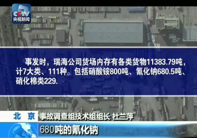 杜兰萍谈天津港爆炸 消防处置专业，氰化钠风险可控